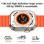 Ws28 Ultra 49mm Siri Tansiyon Ateş Nabız Ölçer Akıllı Saat - 2