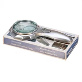 -4x 6 Led Işık Aydınlatma 75mm Optik Lens El Büyüteç - 2