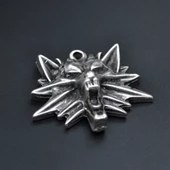 Witcher 3 Boyutlu Kolye Ucu - Antik Gümüş Kaplama - Kod:25 thumbnail 1