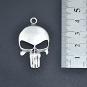 Punisher Cezalandırıcı Kolye Ucu - Antik Gümüş Kaplama - Kod:118 thumbnail 3