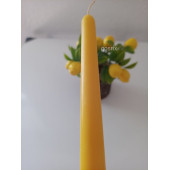 qosrix Sarı Şamdan Mumu 1. Kalite Doğal Kokulu Uzun Çubuk Konik Mum 1 Adet thumbnail 2