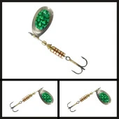 Uyguna-Yakala Gümüş/yeşil No::2 Ilba Tondo Alpha Döner Kaşık-KAŞ.254 thumbnail 1