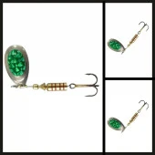 Uyguna-Yakala Gümüş/yeşil No::2 Ilba Tondo Alpha Döner Kaşık-KAŞ.254 thumbnail 2