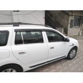 Dacia Logan Mcv Krom Cam Çıtası 4 Parça  2013 ve Üzeri Paslanmaz  Çelik - 3