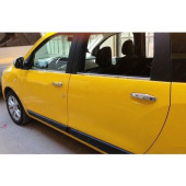 Dacia Lodgy  Krom Cam Çıtası 4 Parça 2013 ve sonrası Paslanmaz Çelik - 2