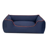 Pet Comfort Alpha  Köpek Yatağı Lacivert w Turuncu Biye L 105x85cm thumbnail 1