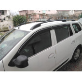 Dacia Logan Mcv Krom Cam Çıtası + Kapı Direği  6 Parça  2013 ve Üzeri Paslanmaz  Çelik - 2