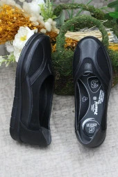 Polaris 105006 Siyah 5 Nokta Orijinal Ürün Hakiki Deri Kadın Ayakkabı thumbnail 6