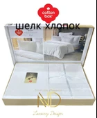 Cotton Box Silky İpek Çift Kişilik Nevresim Takımı Beyaz thumbnail 2