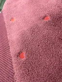 Hobby Lubow Love Fuşya Kırmızı Nakışlı 50x90 6lı Havlu Seti - 2