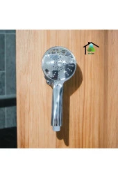 Krom Modern Duş Seti Krom Hortum Ve Mafsal - 2