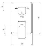 ECA Royal Ankastre Banyo Bataryası Sıva Üstü 3 Yollu 102167351-K thumbnail 2