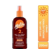 Malibu Güneş Koruyucu Dry Oil Bronzlaştırıcı Sprey SPF2 200ml - 1