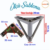 Pars Lüks Mobilya Oturma Grubu Kanepe Sehpa Tv Ünitesi Koltuk Ayağı Baza Ayakları Füme 12 Cm thumbnail 2