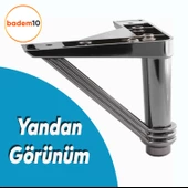 Pars Lüks Mobilya Oturma Grubu Kanepe Sehpa Tv Ünitesi Koltuk Ayağı Baza Ayakları Füme 12 Cm thumbnail 3