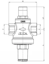 Eca 3/4 Su Basınç Düşürücü Pistonlu İç Vida X İç Vida Rakorsuz 602111009 - 2