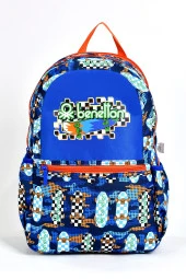 United Colors Of Benetton Erkek Çocuk 2'li Okul Seti İlkokul Çantası ve Beslenme Çantası 03693 thumbnail 2