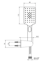 ECA Tiera Plus Mafsallı Duş Seti Banyo Üst Takımı Mat Siyah 102117400C1 - 2
