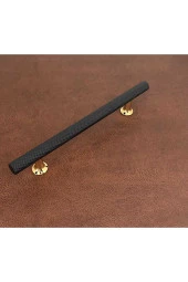 Doruk Siyah Gold Tv Ünitesi Vestiyer Yatak Odası Mutfak Dolap Çekmece Kulpu 128 Mm (128 Cm) 5 Adet - 1