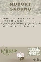 Kükürt Sabunu El Yapımı Doğal 120 G x 3 Adet thumbnail 4