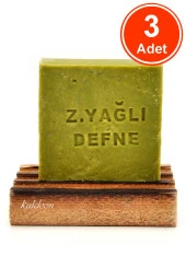 Zeytinyağlı Defne Sabunu El Yapımı Doğal 120 G x 3 Adet thumbnail 1