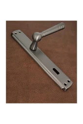 Osmanlı Mat Skoç Füme Bravo Aynalı Oda Kapı Kolu 3 Takım thumbnail 1