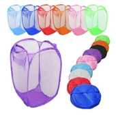 Oyuncak Filesi Katlanabilir Kirli Çamaşır Filesi thumbnail 1