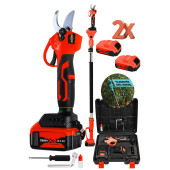 DOZZER Red-r Profesyonel 798 Vf 25 Ah 2 Metre Teleskopik Uzatma Akülü Bağ Dal Budama Kesme Makası Makinesi - 1