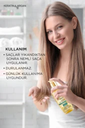 Keratin & Argan Onarıcı Saç Bakım Yağı 150 ml - 4