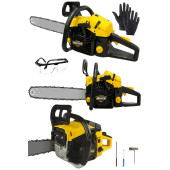 DOZZER Benzinli Testere 2.4 Hp Çift Egzozlu 52 Cc Ağaç Odun Dal Kesme Makinesi Motorlu Testere Orman Motoru - 1