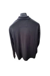 Simenti Polo Yaka Cepli Rahat Kalıp Sweatshirt Battal Beden - 2