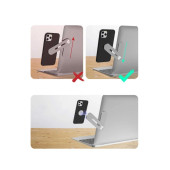 Manyetik Laptop Masaüstü Bilgisayar Cep Telefonu Tutucu Stant - 2