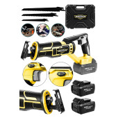 DOZZER FUCHS Serii 21V 3Ah Kömürsüz Motor Kemik Ahşap Demir Kesme Tilki Kuyruğu Akülü Testere Makinesi - 1