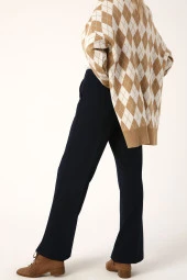 Allday Lacivert Cepli Bol Paça Pantolon thumbnail 1