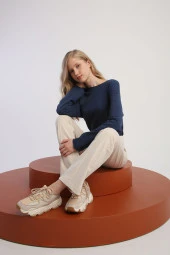 Allday Açık Bej Cepli Eşofman Altı thumbnail 1