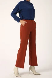 Allday Kiremit Cepli Bol Paça Pantolon thumbnail 1