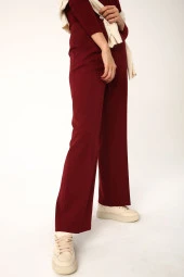 Allday Bordo Cepli Bol Paça Pantolon thumbnail 1