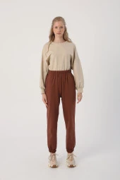 Allday Açık Kahve Jogger Eşofman Altı thumbnail 2
