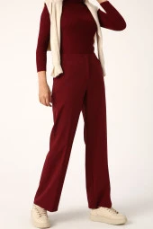 Allday Bordo Cepli Bol Paça Pantolon thumbnail 2