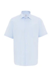 Kısa Kol Regular Kalıp Armürlü Gömlek thumbnail 1