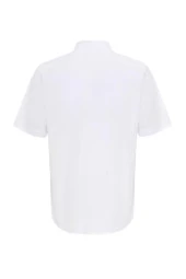 Kısa Kol Regular Kalıp Armürlü Gömlek thumbnail 8