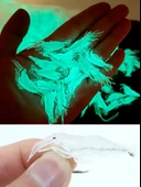 Eagenset Fosforlu Glow Silikon Mini Karides Yapay Yem Beyaz 4 cm 5 Adet - 5