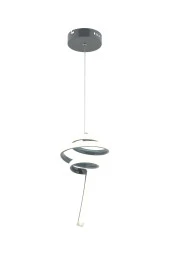 Dekorluna Linda Antrasit Modern Sarkıt Led Avize Beyaz Işık Salon Mutfak Oda Hol Ledli Avize - 3