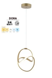 Dekorluna Dora Eskitme Modern Sarkıt Led Avize Günışığı Işık Salon Mutfak Oda Hol Ledli Avize - 2