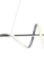 Pane Krom Modern Led Avize Beyaz Işık Salon Mutfak Oda Hol Ledli Avize Yemek Masası Led Avize - 4