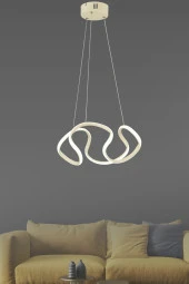Dekorluna Modern Enzo Krem Modern Sarkıt Led Avize - 1