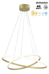 Dekorluna Bernardo 50x40 Büyük Çember Eskitme Modern Sarkıt Led Avize - 2