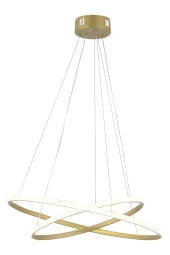 Dekorluna Bernardo 50x40 Büyük Çember Eskitme Modern Sarkıt Led Avize - 3