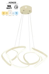 Dekorluna Honos Krem Modern Sarkıt Led Avize Salon Mutfak Oda Hol Ledli Avize - 2