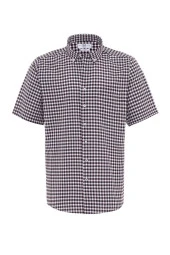 Kısa Kol Regular Kalıp Kareli Gömlek thumbnail 1